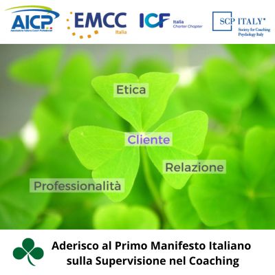 Adesione al Primo Manifesto Italiano sulla Supervisione nel Coaching